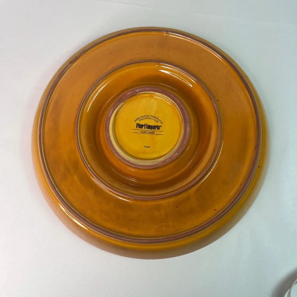 Pier 1 Sunflower Chip and Dip Server 12